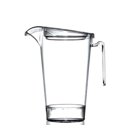 Plastic pitcher Jersey met deksel 1,1 Liter.